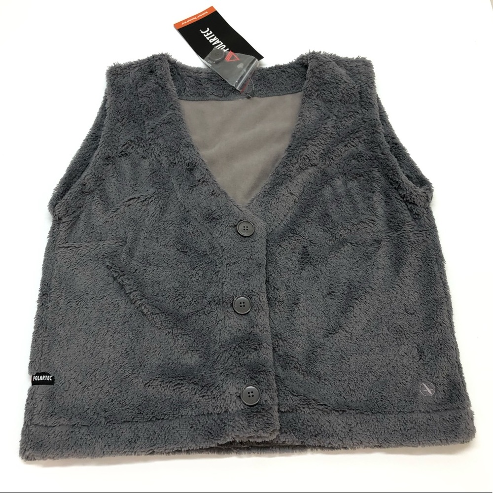 NWT Polartec Women’s Vest jacket gray color size L